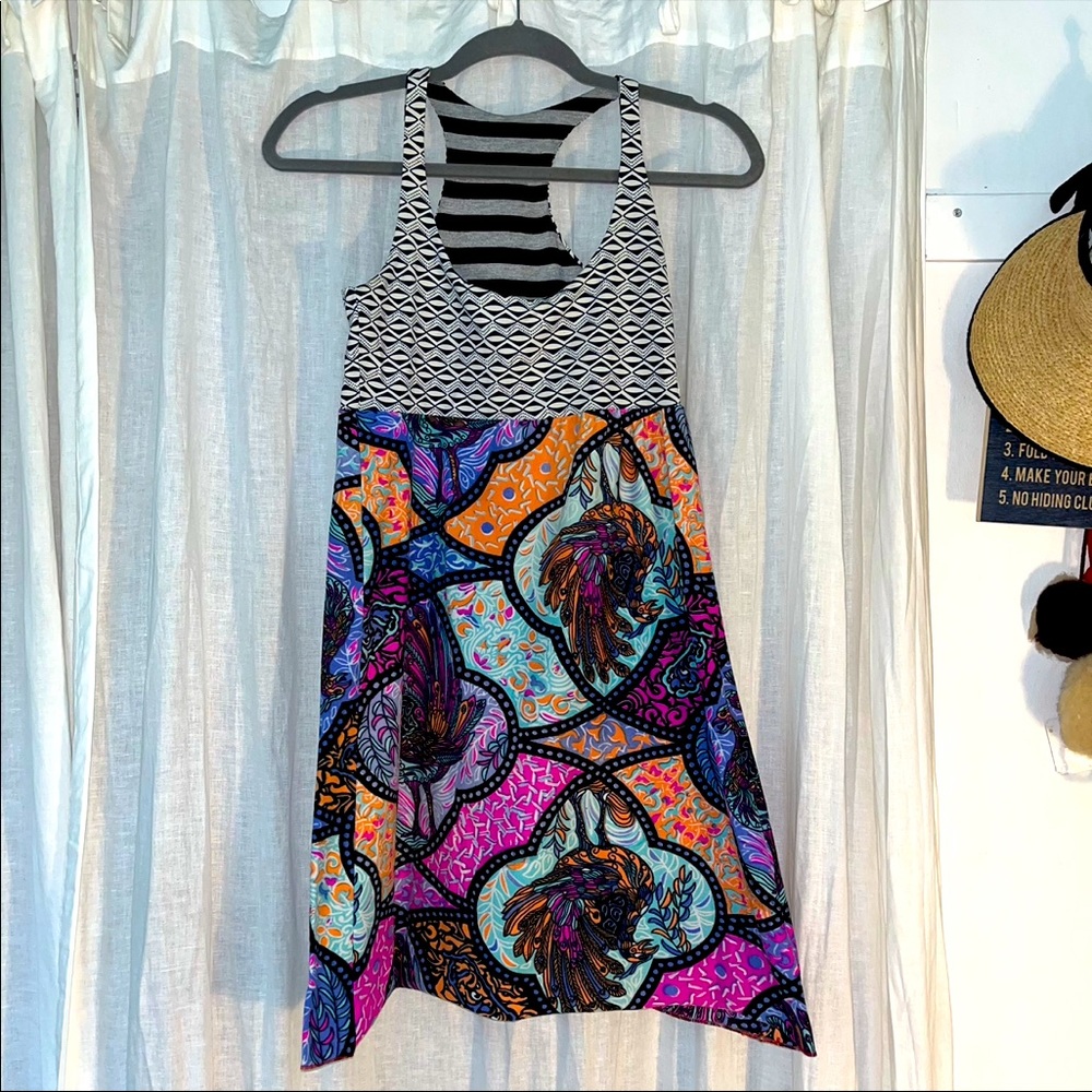 Machine machine apparel racer back mini dress.